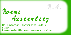 noemi austerlitz business card